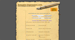 Desktop Screenshot of annuaire-impression.com