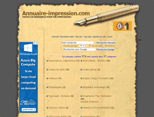 Tablet Screenshot of annuaire-impression.com